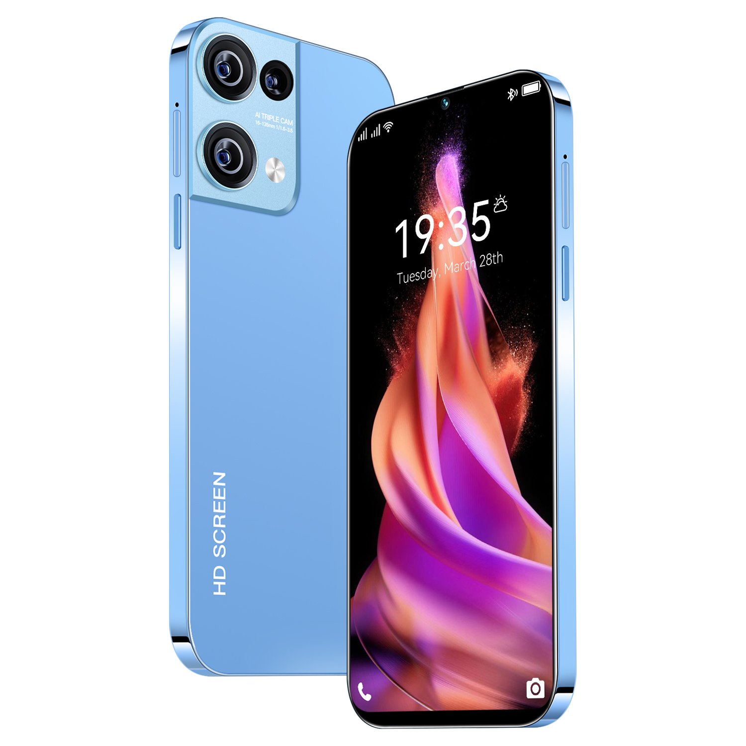 HSDF-Reno9 Pro 16GB+1TB 7.3inch phones mobile 5G Long endurance High pixel Phones Mobile Android 13 Smartphone